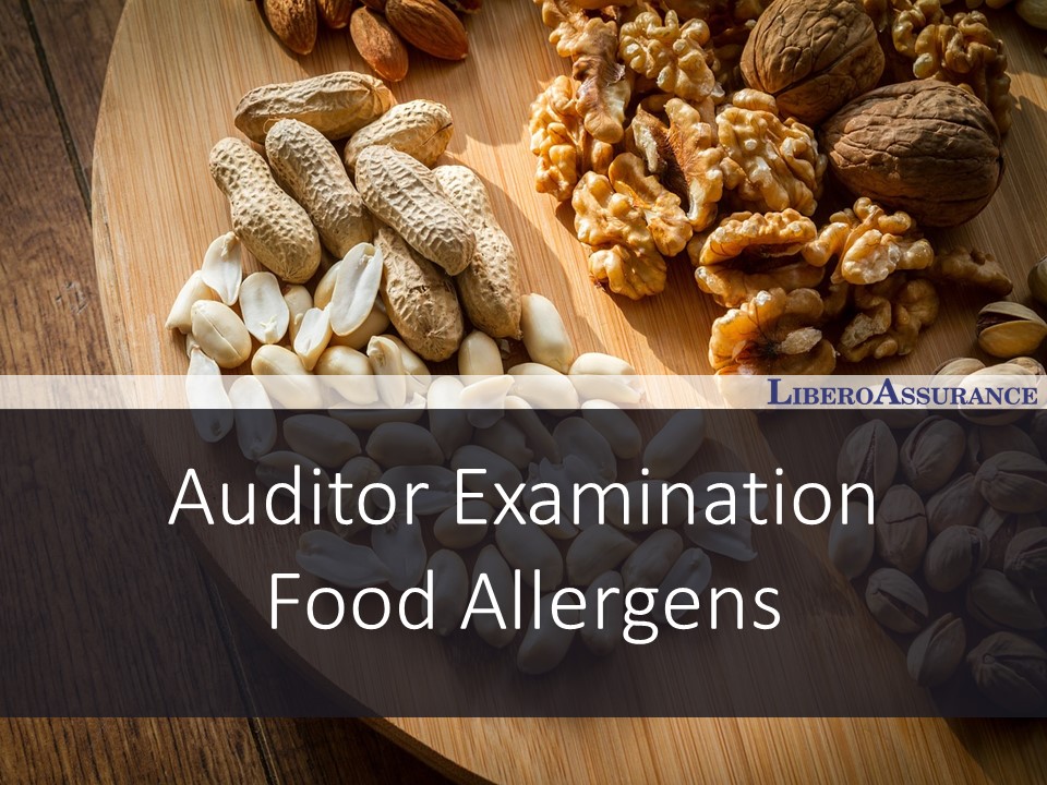 Auditor Examination | Food Allergens