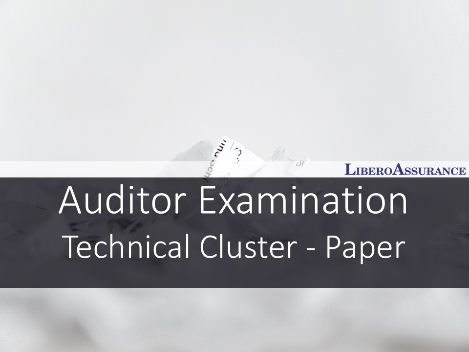 Auditor Examination | 9001 Technical Cluster - Paper