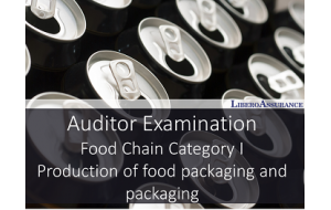 Auditor Examination | Food Chain Category I - Production of Food Packaging and Packaging Material